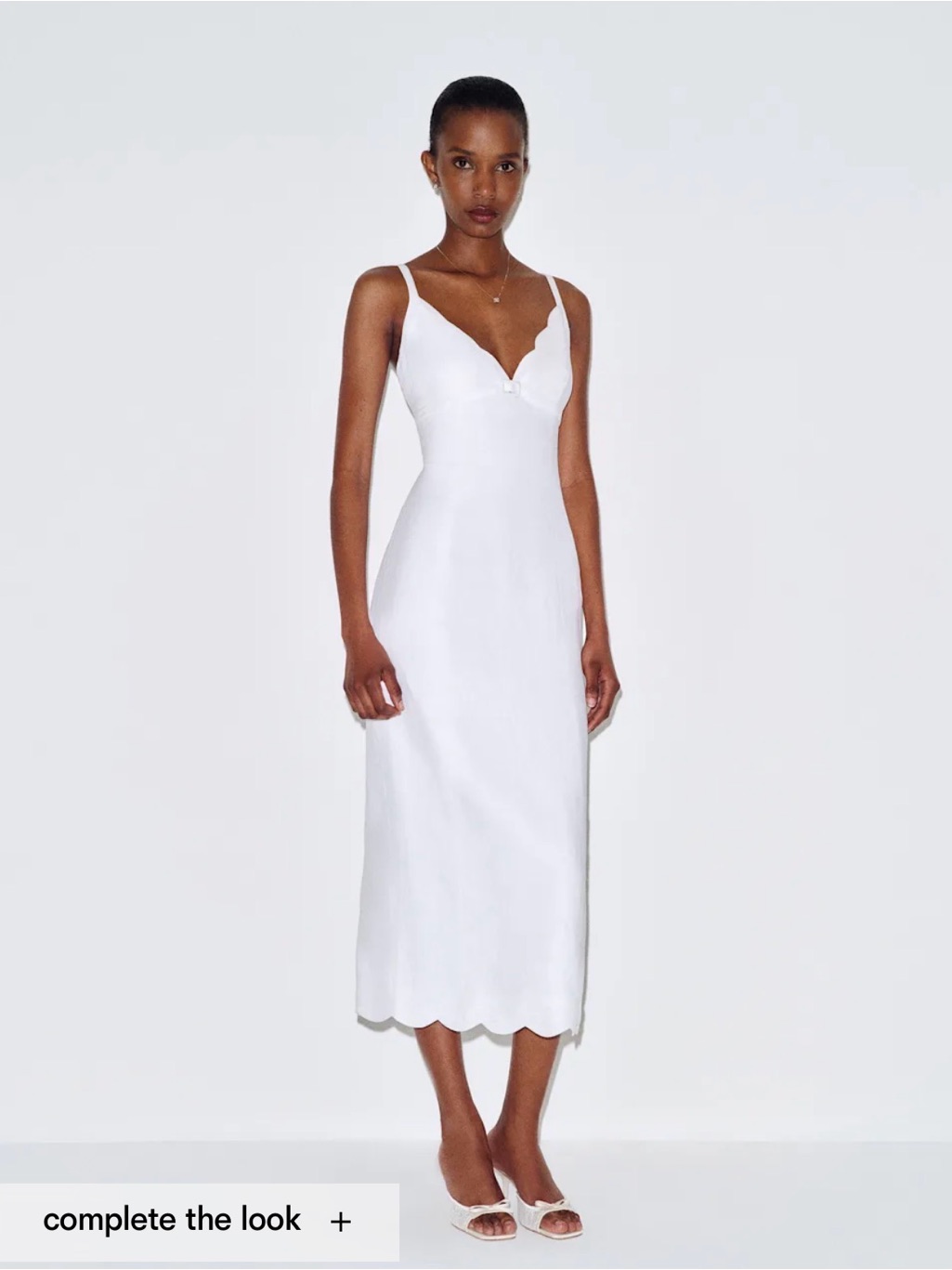 Reformation - Sara Linen Dress In White - Us 2